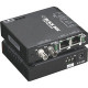 Black Box Fast Ethernet Media Converter - 1 x SC Duplex , 2 x RJ-45 - 100Base-X, 10/100Base-TX - External, Rack-mountable - TAA Compliance LBH100A-SC