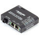 Black Box LBH100 Transceiver/Media Converter - 2 x Network (RJ-45) - Multi-mode - Fast Ethernet - 10/100Base-T, 100Base-X - DIN Rail Mountable, Rack-mountable, Desktop, Panel-mountable - TAA Compliance LBH100AE-H-MT