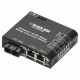 Black Box LBH100AE-P-SC Transceiver/Media Converter - 2 x Network (RJ-45) - 1 x SC Ports - DuplexSC Port - Multi-mode - Fast Ethernet - 10/100Base-TX, 100Base-X - Rack-mountable, Rail-mountable, Standalone - TAA Compliant LBH100AE-P-SC