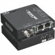 Black Box Transceiver/Media Converter - 2 x Network (RJ-45) - 1 x ST Ports - DuplexST Port - Multi-mode - Fast Ethernet - 10/100Base-TX, 100Base-X - Rack-mountable, Rail-mountable, Standalone - TAA Compliant LBH100AE-P-ST