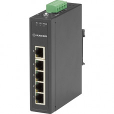 Black Box Industrial 10/100-Mbps Ethernet Switch - Unmanaged, Extreme Temperature, 5-Port - 5 Ports - 2 Layer Supported - Twisted Pair - DIN Rail Mountable, Wall Mountable, Panel-mountable - 1 Year Limited Warranty LBH3050A