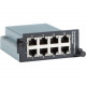 Black Box LE2720C Expansion Module - For Data Networking 8 RJ-45 10/100/1000Base-TX Network LAN - Twisted PairGigabit Ethernet - 10/100/1000Base-T LE2720C