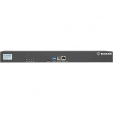 Black Box LES1700 Series Console Server - POTS Modem, Dual 10/100/1000 - 256 MB - DDR2 SDRAM - Twisted Pair, Optical Fiber - 2 Total Expansion Slot(s) - 2 x Network (RJ-45) - 2 x USB - 32 x Serial Port - Phone Line (RJ-11) - 10/100/1000Base-T - Gigabit Et