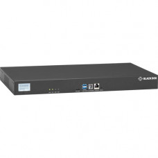 Black Box LES1700 Series Console Server - POTS Modem, Dual 10/100/1000 - 256 MB - DDR2 SDRAM - Twisted Pair, Optical Fiber - 2 Total Expansion Slot(s) - 2 x Network (RJ-45) - 2 x USB - 48 x Serial Port - Phone Line (RJ-11) - 10/100/1000Base-T - Gigabit Et