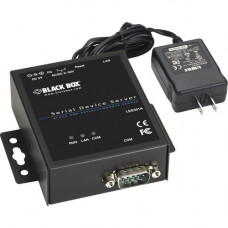 Black Box LES300 Device Server - New - Twisted Pair - 1 x Network (RJ-45) - 1 x Serial Port - 10/100Base-TX - Fast Ethernet - Wall Mountable, DIN Rail Mountable - TAA Compliant - TAA Compliance LES301A-KIT