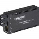 Black Box MultiPower LGC010A-R2 Transceiver/Media Converter - 1 x Network (RJ-45) - 1 x SC Ports - 10/100/1000Base-T, 1000Base-SX - External, Rail-mountable, Rack-mountable - TAA Compliance LGC010A-R2
