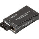 Black Box MultiPower Miniature Transceiver/Media Converter - 1 x Network (RJ-45) - 1 x SC Ports - Single-mode - Gigabit Ethernet - 1000Base-T, 1000Base-LX - DIN Rail Mountable LGC321A-R3