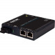 Black Box Gigabit PoE Media Converter, 10/100/1000BASE-T to 850-nm Multimode, SC, 550 m - 2 x Network (RJ-45) - 1 x SC Ports - DuplexSC Port - Multi-mode - Gigabit Ethernet - 10/100/1000Base-T, 1000Base-X - Wall Mountable, Rail-mountable, Desktop - TAA Co