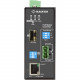 Black Box Gigabit Industrial Media Converter - PoE - Network (RJ-45) - 1x PoE (RJ-45) Ports - Gigabit Ethernet - 10/100/1000Base-T, 1000Base-X - 1 x Expansion Slots - SFP (mini-GBIC) - 1 x SFP Slots - DIN Rail Mountable, Panel-mountable, Wall Mountable - 