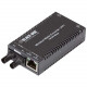 Black Box Multipower Miniature LHC040A-R3 Transceiver/Media Converter - 1 x Network (RJ-45) - 1 x ST Ports - DuplexST Port - Multi-mode - Fast Ethernet - 10/100Base-T, 100Base-SX - Rail-mountable, Desktop - TAA Compliance LHC040A-R3