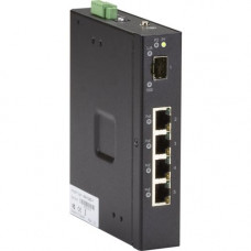 Black Box 5-Port Industrial Gigabit Ethernet Switch PoE+ Extreme Temperature - 4 Ports - TAA Compliant - 2 Layer Supported - Modular - Twisted Pair, Optical Fiber - Rail-mountable, Wall Mountable - 1 Year Limited Warranty - TAA Compliance LIE401A