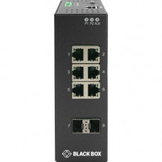 Black Box Industrial Gigabit Ethernet Managed L2+ Switch - 6 Ports - Manageable - TAA Compliant - 2 Layer Supported - Modular - Twisted Pair, Optical Fiber - Wall Mountable, DIN Rail Mountable - 1 Year Limited Warranty - TAA Compliance LIG1082A