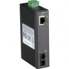 Black Box Transceiver/Media Converter - 1 x Network (RJ-45) - 1 x ST Ports - DuplexST Port - Single-mode - Fast Ethernet - 10/100Base-T - Rail-mountable - TAA Compliant LMC270A-SM-20K-ST