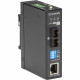 Black Box LMC280 Series Fast Ethernet Industrial Media Converter - Multimode SC - 1 x Network (RJ-45) - 1 x SC Ports - DuplexSC Port - Multi-mode - Fast Ethernet - 10/100Base-T, 100Base-FX - Rail-mountable, Wall Mountable - TAA Compliant LMC281A