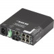 Black Box Hardened PoE PSE Switch, (5) 10/100 RJ-45, (1) Multimode SC, AC Powered - 6 Ports - TAA Compliant - 2 Layer Supported - Twisted Pair, Optical Fiber - Panel-mountable, DIN Rail Mountable - 3 Year Limited Warranty LPH240A-H-SC