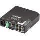 Black Box Hardened PoE PSE Switch, (5) 10/100 RJ-45, (1) Multimode ST, AC Powered - 6 Ports - 2 Layer Supported - Rail-mountable - 3 Year Limited Warranty LPH240A-H-ST