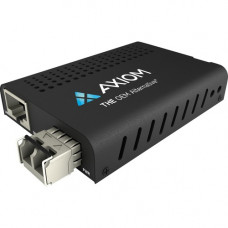 Axiom Mini 10Gbs RJ45 to 10GBASE-SR Media Converter - MMF, LC, 400m, 850nm - 1 x LC Ports - DuplexLC Port - Multi-mode - 10 Gigabit Ethernet - 10GBase-SR - Rack-mountable, Hot-swappable, Standalone MC10-M8L04-AX