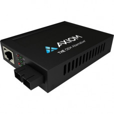 Axiom 1Gbs POE+ RJ45 to 1000BASE-SX Fiber Media Converter - MMF, SC, 2km, 1310nm - Network (RJ-45) - 1x PoE+ (RJ-45) Ports - 1 x SC Ports - Multi-mode - Gigabit Ethernet - 1000Base-SX, 10/100/1000Base-T MCP32-T2-M3S2-AX
