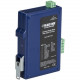 Black Box Industrial DIN Rail RS-232/RS-422/RS-485 Fiber Driver, Single-Mode - 1 x SC Ports - Rail-mountable - TAA Compliance MED102A