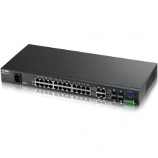 Zyxel 24-Port FE L2 Switch with Four GbE Combo Ports - 4 Ports - Manageable - 2 Layer Supported - Desktop - 2 Year Limited Warranty - REACH, RoHS 2, WEEE Compliance MES3500-24FDC