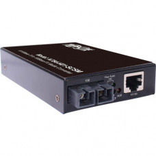 Tripp Lite N784-H01-SCSM Transceiver/Media Converter - 1 x Network (RJ-45) - 1 x SC Ports - DuplexSC Port - Single-mode - Fast Ethernet - 10/100Base-TX, 100Base-FX - Wall Mountable, DIN Rail Mountable, Desktop - TAA Compliant - TAA Compliance N784-H01-SCS