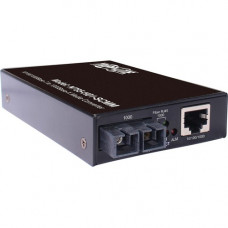 Tripp Lite N785-H01-SCMM Transceiver/Media Converter - 1 x Network (RJ-45) - 1 x SC Ports - DuplexSC Port - Multi-mode - Gigabit Ethernet - 10/100/1000Base-T, 1000Base-X - Wall Mountable, DIN Rail Mountable, Desktop - TAA Compliant - TAA Compliance N785-H