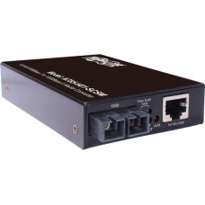 Tripp Lite N785-H01-SCSM Transceiver/Media Converter - 1 x Network (RJ-45) - 1 x SC Ports - DuplexSC Port - Single-mode - Gigabit Ethernet - 10/100/1000Base-T, 1000Base-X - Wall Mountable, DIN Rail Mountable, Desktop - TAA Compliant - TAA Compliance N785-