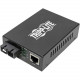 Tripp Lite N785-P01-SC-MM2 Transceiver/Media Converter - 1 x Network (RJ-45) - 1 x SC Ports - DuplexSC Port - Multi-mode - Gigabit Ethernet - 10/100/1000Base-T, 1000Base-X N785-P01-SC-MM2