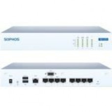 Sophos XG 125W Network Security/Firewall Appliance - 8 Port - 1000Base-T - Gigabit Ethernet - Wireless LAN IEEE 802.11ac - 8 x RJ-45 - Rack-mountable, Desktop XA1C1CSUS