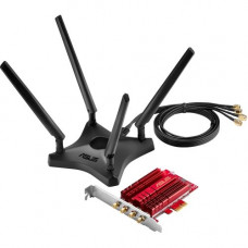 Asus PCE-AC88 IEEE 802.11ac - Wi-Fi Adapter for Desktop Computer - PCI Express x1 - 3.03 Gbit/s - 2.40 GHz ISM - 5 GHz UNII - Internal PCE-AC88