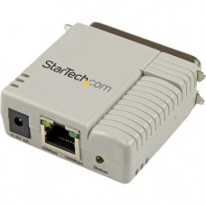 Startech.Com 1 Port 10/100 Mbps Ethernet Parallel Network Print Server - Convert a standard parallel printer into a shared network printer over a 10/100 Ethernet network - 1 Port Parallel Network Print Server - Parallel Print Server - 10/100 Mbps Fast Eth