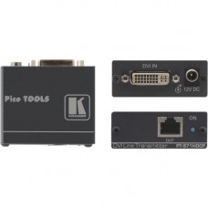 Kramer PT-571HDCP Video Extender - 1 Input Device - 1 Output Device - 295.28 ft Range - 1 x Network (RJ-45) - 1 x DVI In - WUXGA - 1920 x 1080 - Twisted Pair - Category 5 - Rack-mountable PT-571HDCP