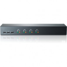 HPE ATEN CS1304 G2 0x1x4 Analog KVM Switch for Servers - 4 Computer(s) - 1 Local User(s) - 2048 x 1536 - 3 x USB4 x VGA - Rack-mountable - 1U Q1F44A