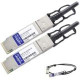 AddOn MSA and TAA Compliant 40GBase-CU QSFP+ to QSFP+ Direct Attach Cable (Passive Twinax, 2m) - 100% compatible and guaranteed to work - TAA Compliance QSFP-40G-PDAC2M-AO