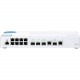 QNAP QSW-M408-2C Ethernet Switch - 8 Ports - Manageable - 2 Layer Supported - Modular - Twisted Pair, Optical Fiber - Desktop - 2 Year Limited Warranty - TAA Compliance QSW-M408-2C-US