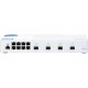 QNAP QSW-M408S Ethernet Switch - 8 Ports - Manageable - 2 Layer Supported - Modular - Twisted Pair, Optical Fiber - Desktop - 2 Year Limited Warranty - TAA Compliance QSW-M408S-US