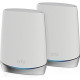 Netgear Orbi RBK752 IEEE 802.11ax Ethernet Wireless Router - 2.40 GHz ISM Band - 5 GHz UNII Band - 6 x Antenna(6 x Internal) - 525 MB/s Wireless Speed - 3 x Network Port - 1 x Broadband Port - Gigabit Ethernet - Desktop RBK752-100NAS