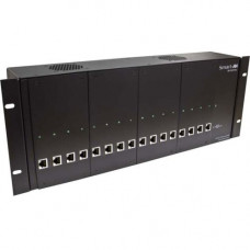 Smart Board SmartAVI Powered Rack/Chassis with DVI-D/USB CAT6 STP Receiver, 16 Card Package - 16 Remote User(s) - 275 ft Range - WUXGA - 1920 x 1200 Maximum Video Resolution x Network (RJ-45) x USB x DVI - Rack-mountable RK-DVX-PLUS-RX16S