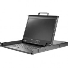 Startech.Com 17" HD Rackmount KVM Console - Dual Rail - DVI & VGA Support - Rackmount LCD Monitor - Cables and Mounting Brackets Included - 1 Front USB Port - Dual rail rackmount KVM console also gives you easy visibility to your system -Dual rai