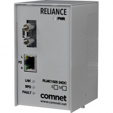 Comnet Electrical Substation-Rated 10/100 Mbps Media Converter - 1 x Network (RJ-45) - 1 x SC Ports - DuplexSC Port - Single-mode - Fast Ethernet - 100Base-FX, 10/100Base-TX - Wall Mountable, Panel-mountable, Rail-mountable RLMC1003S2/24DC
