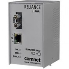 Comnet RLMC1005(M,S)2 Transceiver/Media Converter - 1 x Network (RJ-45) - 2 x ST Ports - DuplexST Port - Multi-mode - Fast Ethernet - 10/100Base-TX, 100Base-FX - Wall Mountable, Rail-mountable, Panel-mountable RLMC1005M2/24DC
