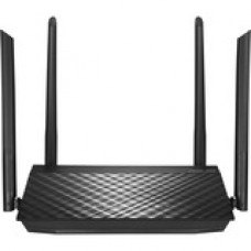 Asus RT-AC1200GE IEEE 802.11ac Ethernet Wireless Router - 2.40 GHz ISM Band - 5 GHz UNII Band - 4 x Antenna(4 x External) - 150 MB/s Wireless Speed - 4 x Network Port - 1 x Broadband Port - USB - Gigabit Ethernet - VPN Supported - Desktop RT-AC1200GE