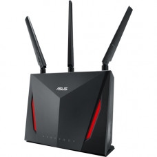 Asus RT-AC86U IEEE 802.11ac Ethernet Wireless Router - 2.40 GHz ISM Band - 5 GHz UNII Band(1 x Internal) - 362.50 MB/s Wireless Speed - 4 x Network Port - 1 x Broadband Port - USB - Gigabit Ethernet - VPN Supported - Desktop RT-AC86U