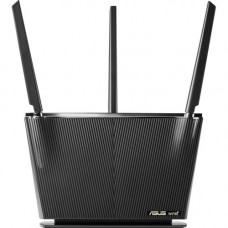 Asus RT-AX68U IEEE 802.11ax Ethernet Wireless Router - 2.40 GHz ISM Band - 5 GHz UNII Band - 3 x Antenna(3 x External) - 337.50 MB/s Wireless Speed - 4 x Network Port - 1 x Broadband Port - USB - Gigabit Ethernet - VPN Supported - Desktop RT-AX68U