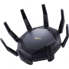 Asus RT-AX89X IEEE 802.11ax Ethernet Modem/Wireless Router - 2.40 GHz ISM Band - 5 GHz UNII Band - 8 x Antenna(8 x External) - 750 MB/s Wireless Speed - 8 x Network Port - 2 x Broadband Port - USB - 10 Gigabit Ethernet - VPN Supported RT-AX89X