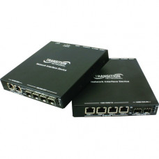 TRANSITION NETWORKS S3290-24 Transceiver/Media Converter - 2 x Network (RJ-45) - Gigabit Ethernet - 10/100/1000Base-T, 1000Base-X - 4 x Expansion Slots - SFP (mini-GBIC) - 4 x SFP Slots - Rack-mountable - TAA Compliance S3290-24-NA