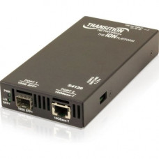 TRANSITION NETWORKS 10GBase-T Copper to Fiber Media Converter - 1 x Network (RJ-45) - 10GBase-T, 10GBase-X - 1 x Expansion Slots - 1 x SFP+ Slots - Wall Mountable, Rail-mountable, Rack-mountable - RoHS, TAA, WEEE Compliance S4120-1048-NA