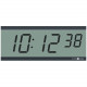 Pyramid TimeTrax Sync 2.5in x 6 Digit LCD Battery Operated Digital Wall Clock - Digital - Quartz S9D3L6LBXB