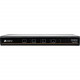 VERTIV Cybex SC840 Secure 4-Port KVM Switch, Single-Head DVI-I (dual-link) - 4 Computer(s) - 1 Local User(s) - 2560 x 1600 - 2 x PS/2 Port - 7 x USB - 5DVI - Desktop, Rack-mountable - TAA Compliant - TAA Compliance SC840-201
