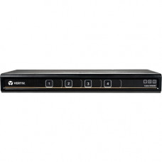 Vertiv Cybex SC800 Secure Desktop KVM| 4 Port Single-Head| DisplayPort| TAA - 4K UHD | NIAP PP 3.0 Compliant | Audio/USB | Secure Isolated Channels | 3-Year Full Coverage Factory Warranty - Optional Extended Warranty Available SC840D-001